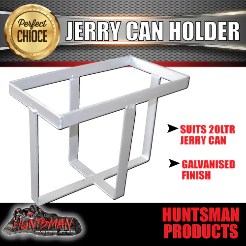 20 Litre Jerry Can Holder Galvanised Dacromet Finish For Trailer Caravan Ute - Image 2