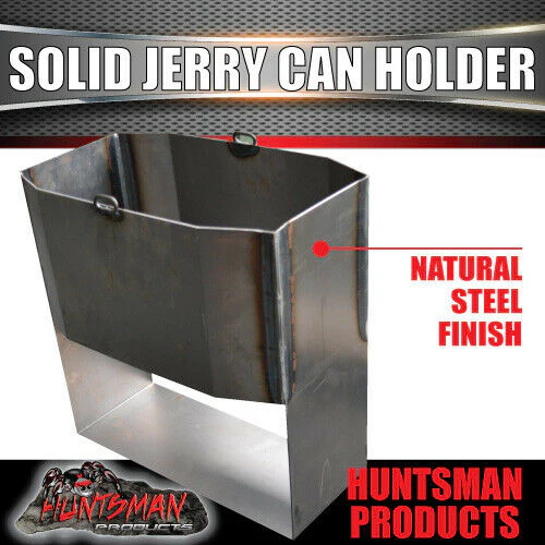 20 Litre Natural Finish Solid Welded Jerry Can Holder For Caravan Camper Trailer - Image 3