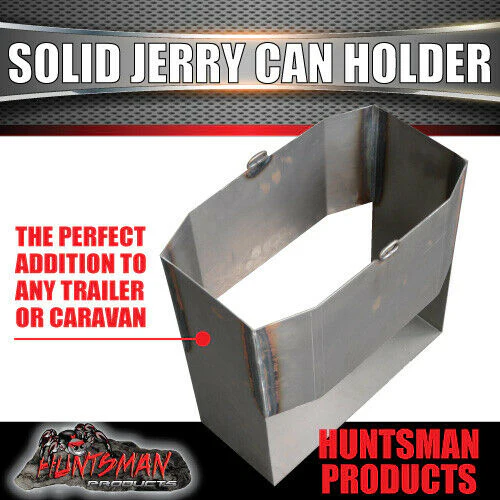 20 Litre Natural Finish Solid Welded Jerry Can Holder For Caravan Camper Trailer - Image 4