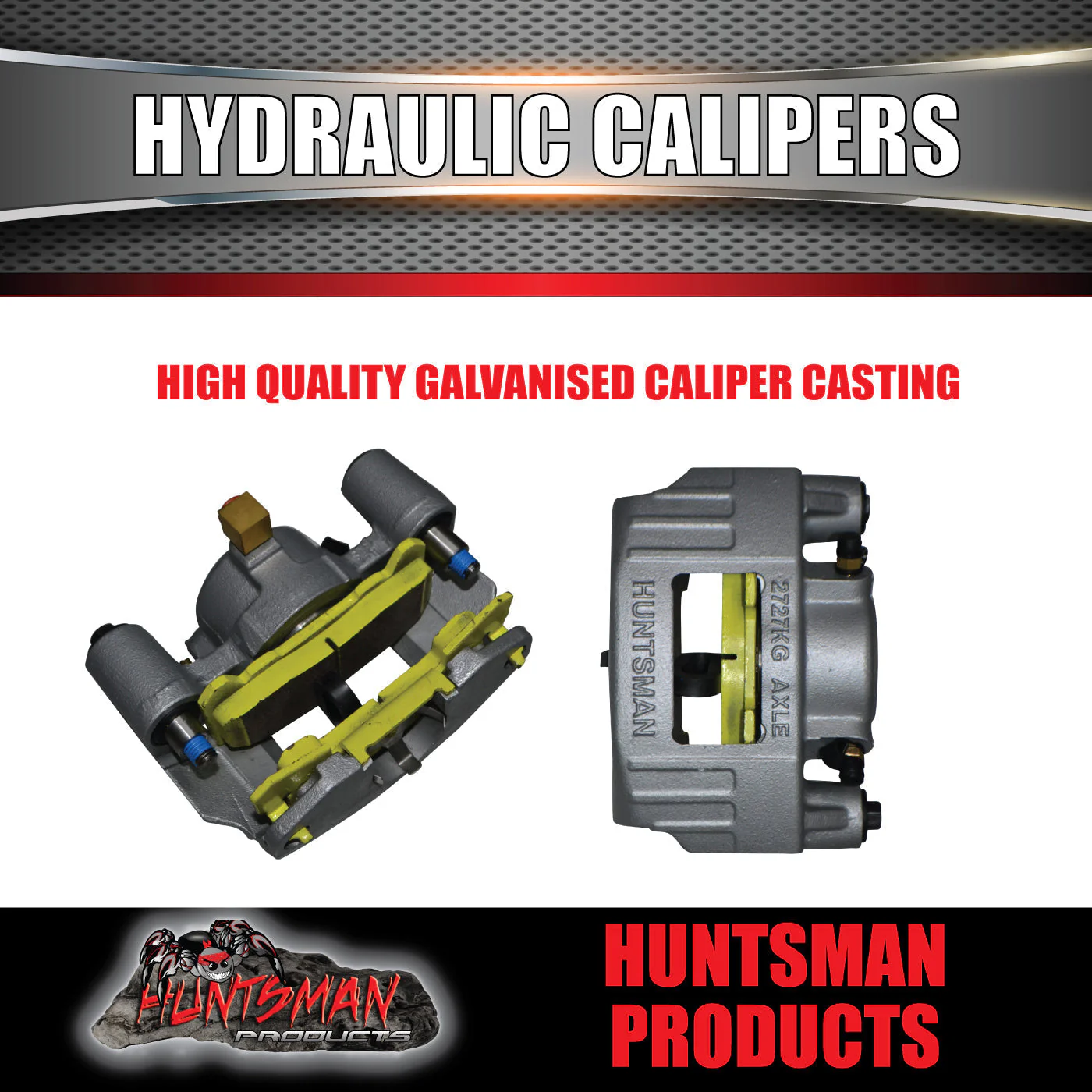 2000Kg 12" L/C Dacromet Boat Trailer Caravan Hydraulic Ventilated Disc Brake Kit - Image 2