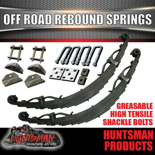2000KG DIY Off Road Trailer Kit. Outback Springs, 10" J/Wheel, Poly Coupling - Image 3