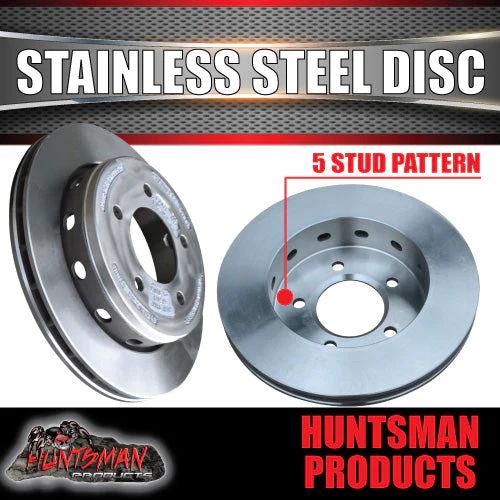 2000Kg Stainless Steel Trailer Hydraulic Ventilated Disc Brake Kit. 5 Stud L/C - Image 12