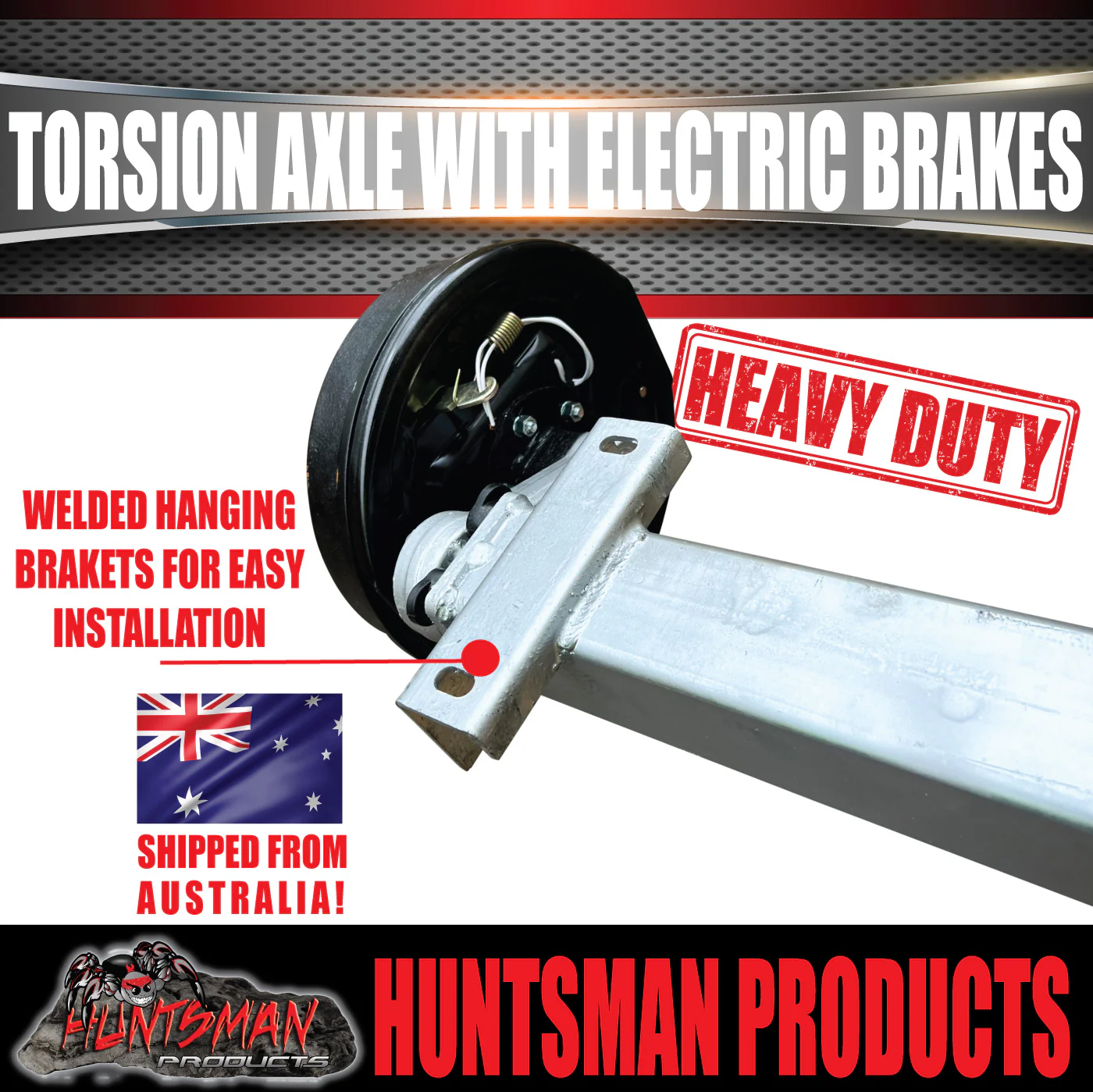 2000Kg Trailer Caravan 12'' Electric Braked Torsion Axle. Independent Suspension L/C Pattern. - Image 4