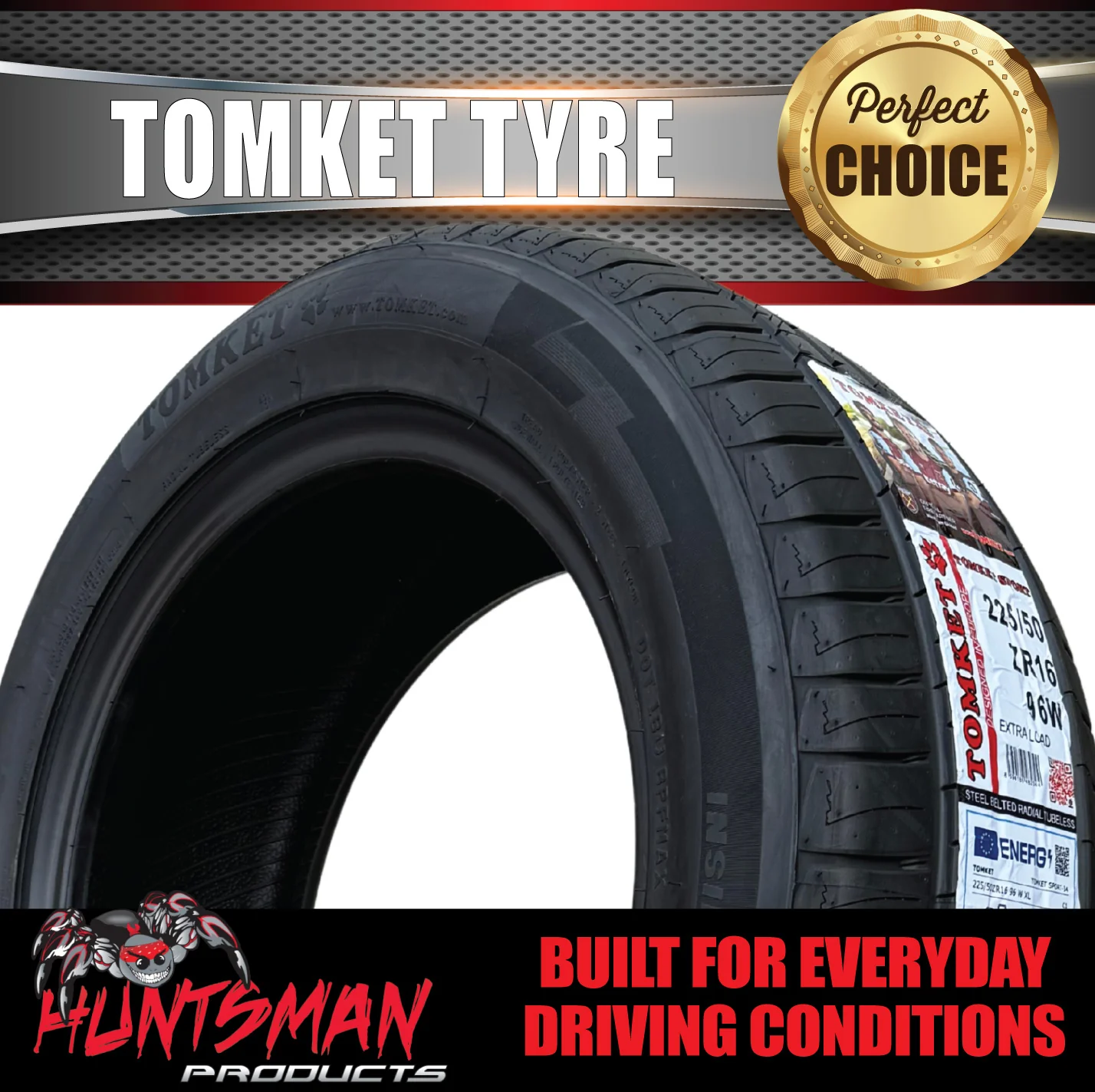 225/50R16 Tomket Extra Load Tyre 96W XL. 225 50 16 - Image 5