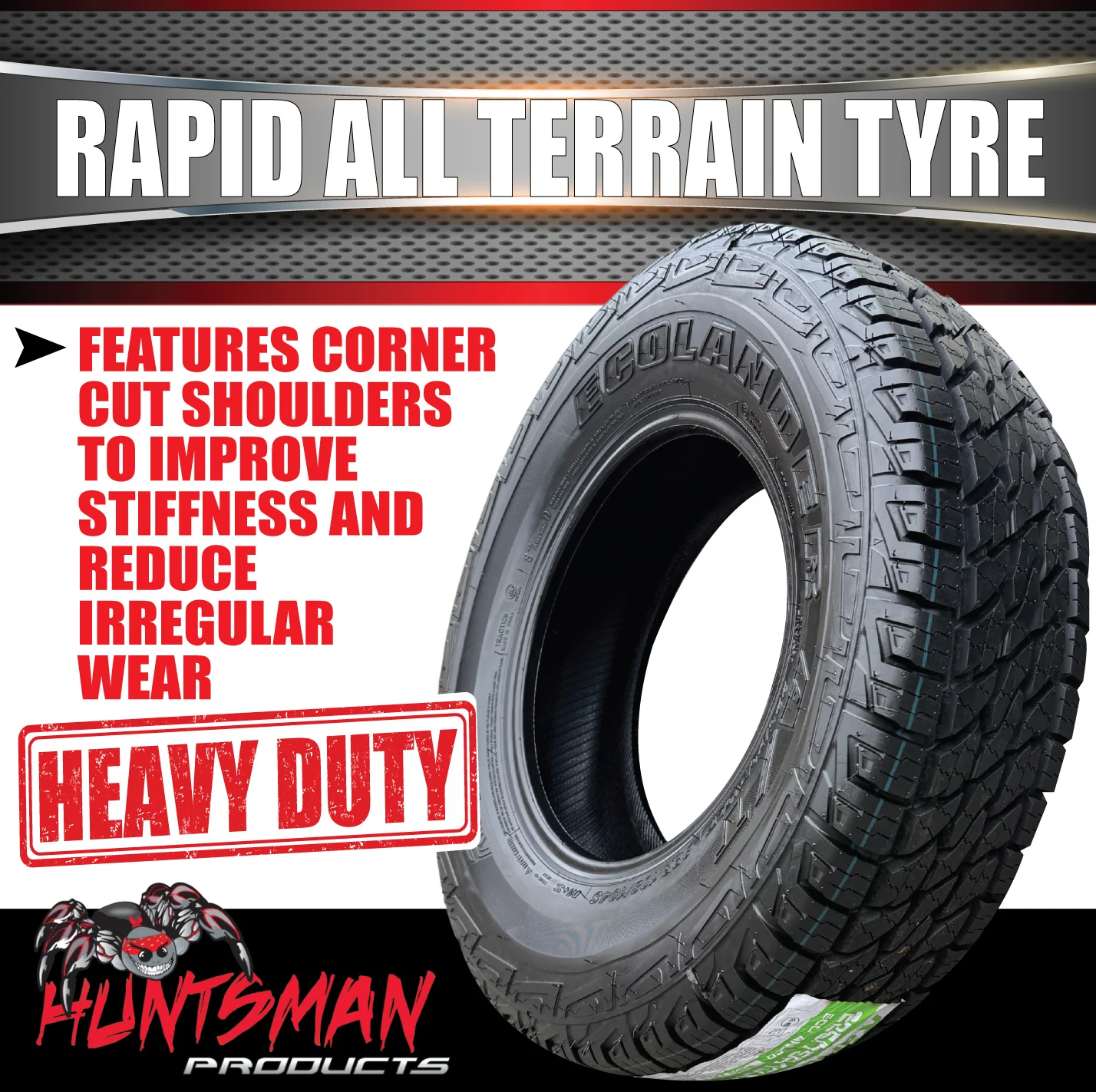 225/75R15 LT Rapid Yatone Ecolander New Tyre. 108/104S.  225 75 15 - Image 3