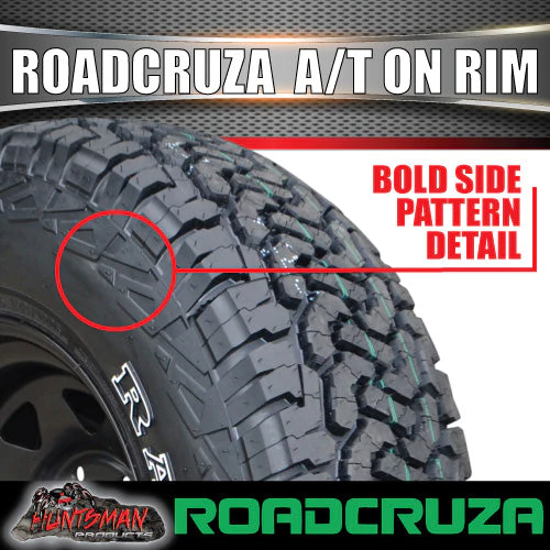 225/75R16 L/T Roadcruza  RA1100 on 16" Black Steel Rim. 225 75 16 - Image 5
