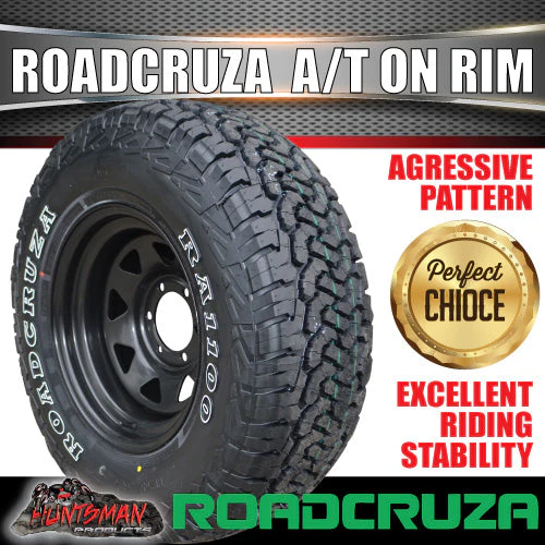 225/75R16 L/T Roadcruza  RA1100 on 16" Black Steel Rim. 225 75 16 - Image 6
