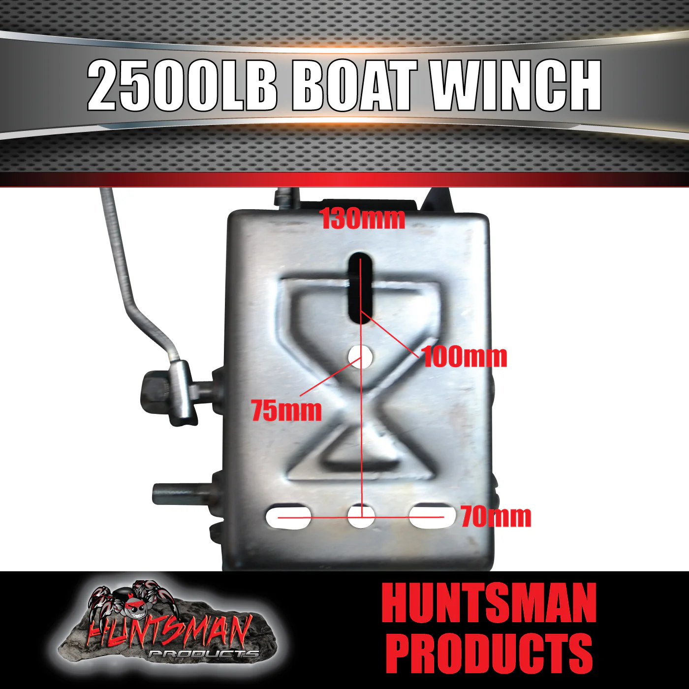 2500lbs 1136kgs 8m Strap Hand Winch. 2-Speed. Boat trailer - Image 3