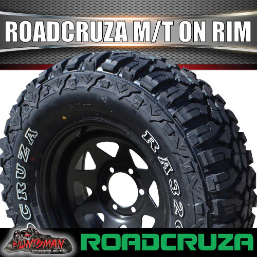 265/70R17 L/T Roadcruza MUD tyre on 17" black steel rim. 265 70 17 - Image 3