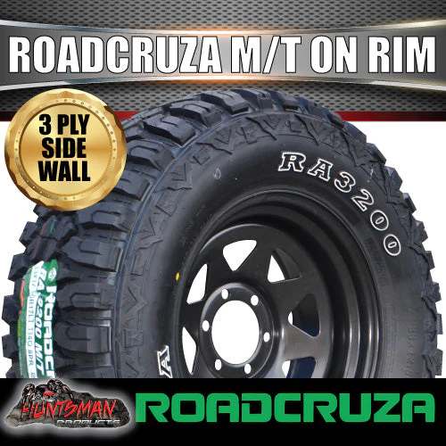 265/70R17 L/T Roadcruza MUD tyre on 17" black steel rim. 265 70 17 - Image 5
