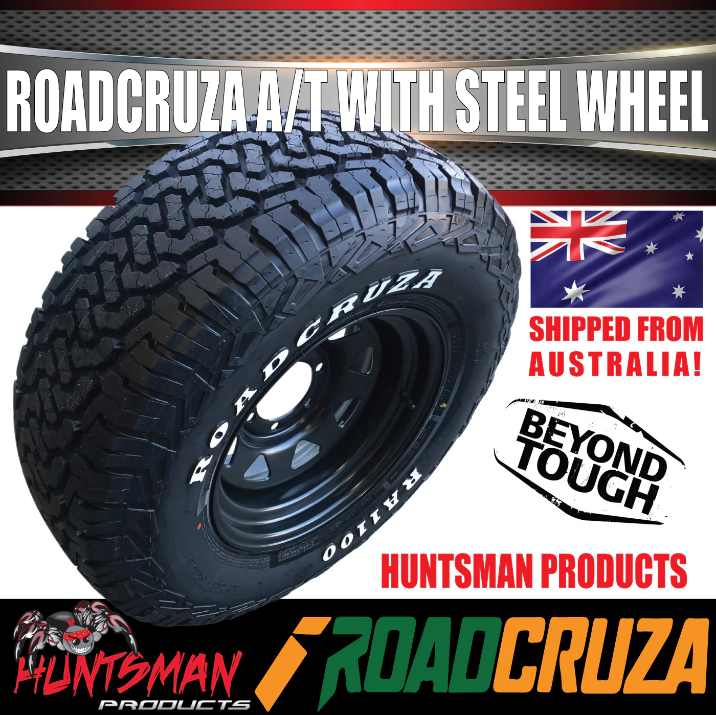 265/70R17 Roadcruza  RA1100 on 17" Black Steel Wheel. 265 70 17 - Image 4