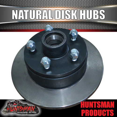 2x 10" Trailer Caravan Natural Disc Hubs Commodore Pattern & SL Bearings 5/120 - Image 4