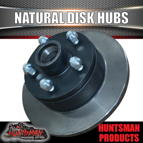 2x 10" Trailer Caravan Natural Disc Hubs HT Holden Pattern & LM Bearings 5/108 - Image 2