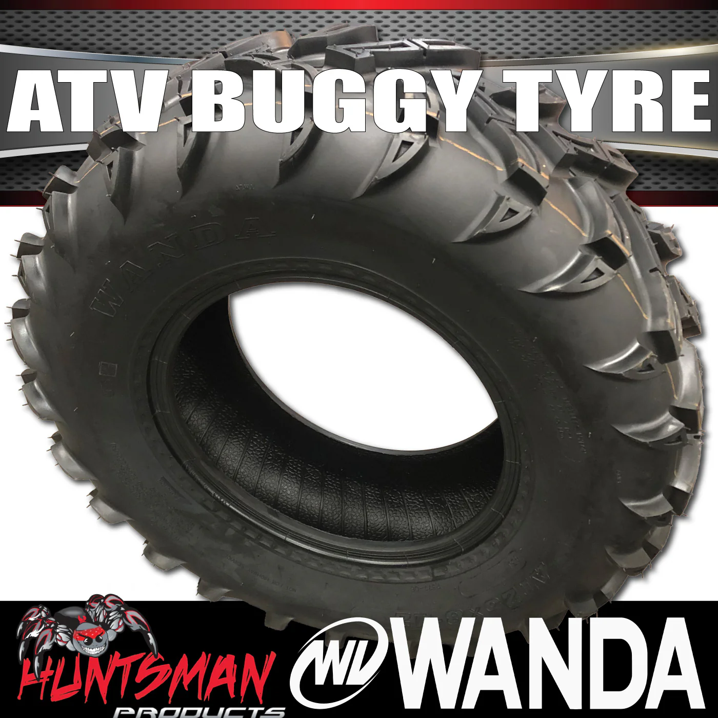2x 25X8-12 Inch Wanda P377 Front ATV Tyre 43J For Quad Bike ATV Buggy UTV 250cc 300cc - Image 8