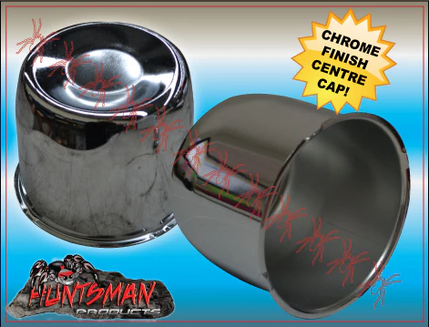 2X CHROME WHEEL CENTRE CAP- 83MM SUIT FORD HQ TRAILER WHEEL - Image 4