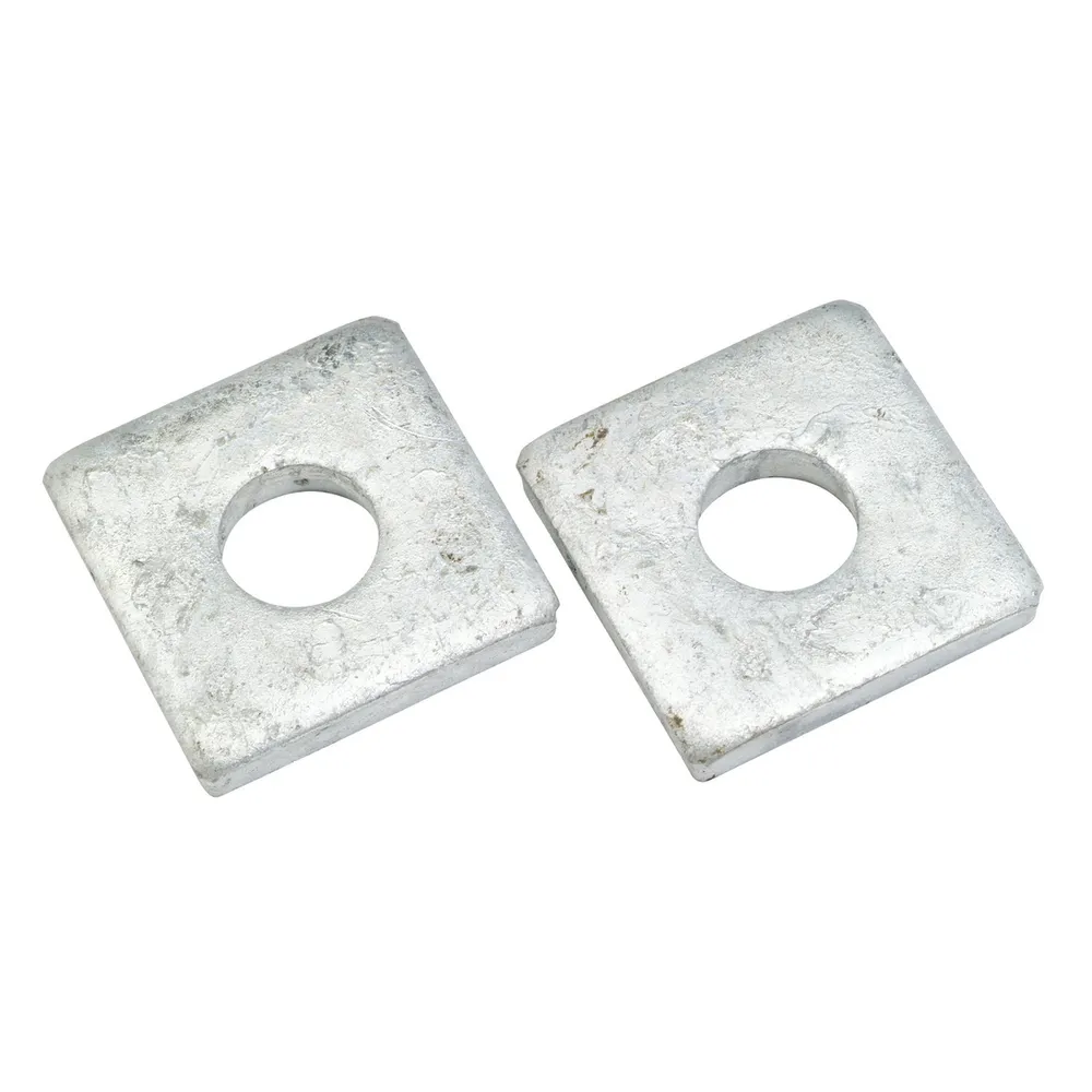 2x Galvanised Finish Trailer Caravan Spring Axle Pad Packer 40mm x 50mm x 8mm - Image 2