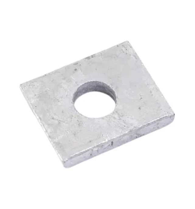 1x Galvanised Finish Trailer Caravan Spring Axle Pad Packer 40mm x 50mm x 8mm - Image 2