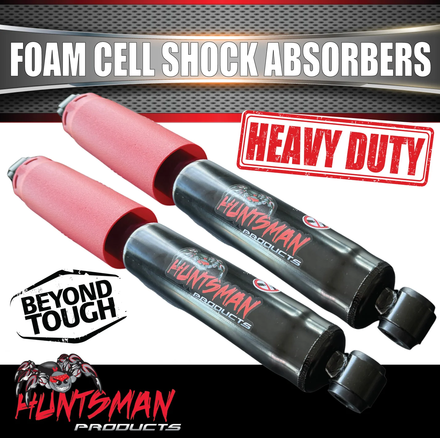 2x Huntsman Products Foam Cell Independent Suspension Replacement Shock Absorbers - Image 4