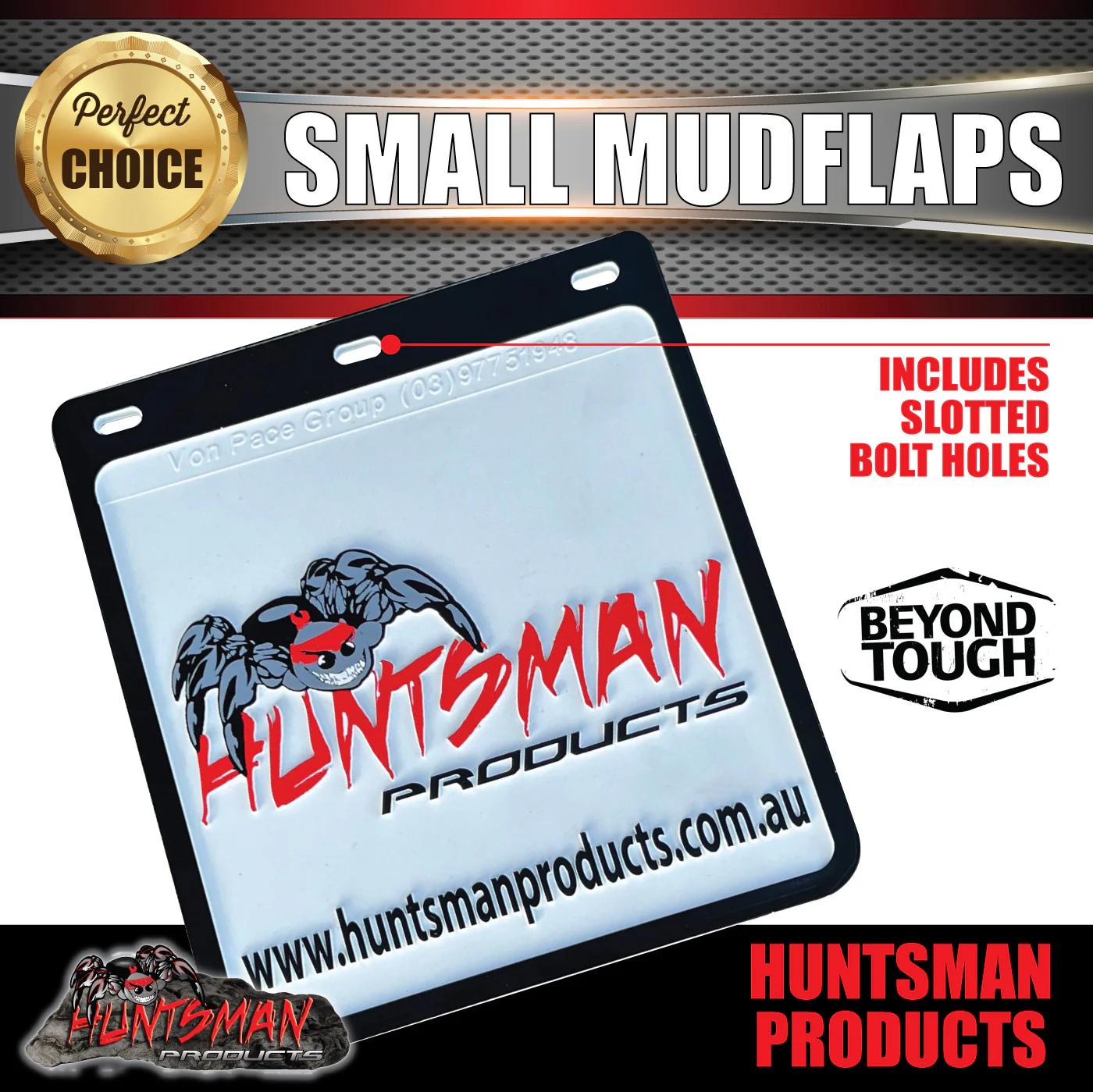2x Huntsman Products Truck Trailer 4wd & Caravan Mud Flaps. 225mm x 245mm - Image 2