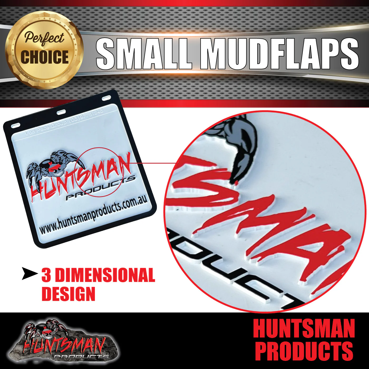 2x Huntsman Products Truck Trailer 4wd & Caravan Mud Flaps. 225mm x 245mm - Image 3