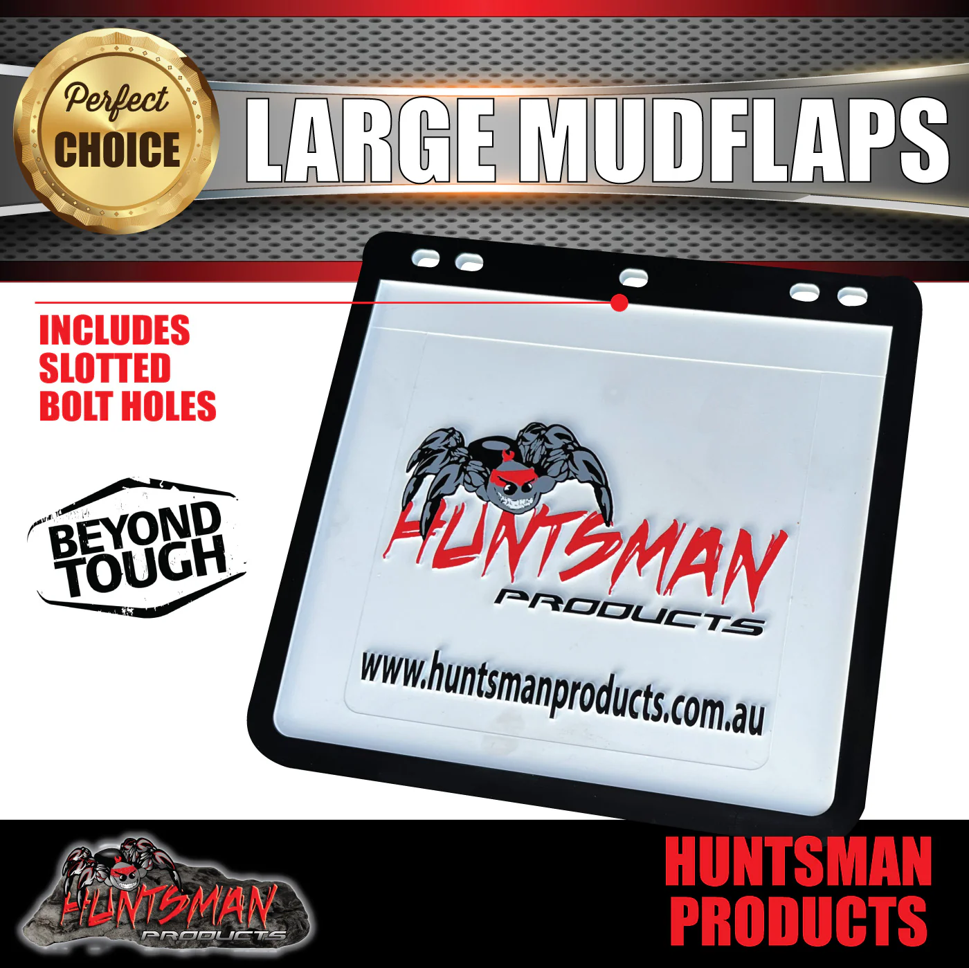 2x Huntsman Products Truck Trailer 4wd & Caravan Mud Flaps. 300mm x 280mm - Image 3