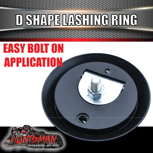 2X Lashing D Ring Tie Down Point & Plastic Guard For Truck Trailer Ute - Image 3