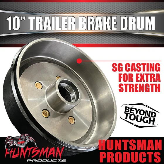 2X Trailer 10" Drums Suit 5 Stud F100. 5/139.7 PCD & S/L (Ford) Size Bearings - Image 7