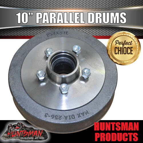 2X Trailer 10" Drums Suit 5 Stud Ford 5/114.3 PCD & S/L Parallel Bearings L68149 - Image 4
