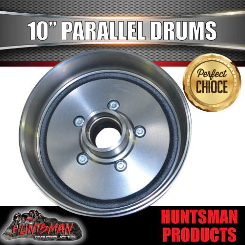 2X Trailer 10" Drums Suit 5 Stud Landcruiser. 5/150 PCD & Parallel Bearings - Image 3