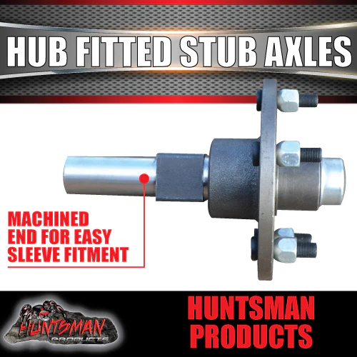 2X Trailer 4wd 5 Stud hubs 5/150 PCD 2000kg Fit to machined to sleeve Stub Axles - Image 2