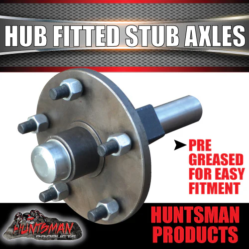 2X Trailer 4wd 5 Stud hubs 5/150 PCD 2000kg Fit to machined to sleeve Stub Axles - Image 3