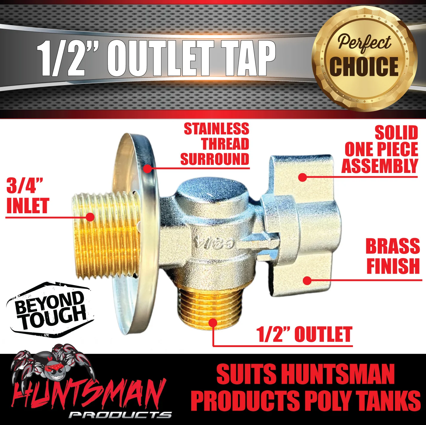 3/4" Outlet Tap & Mount Bracket Kit Suits 4wd Caravan Camper Water Tanks - Image 6