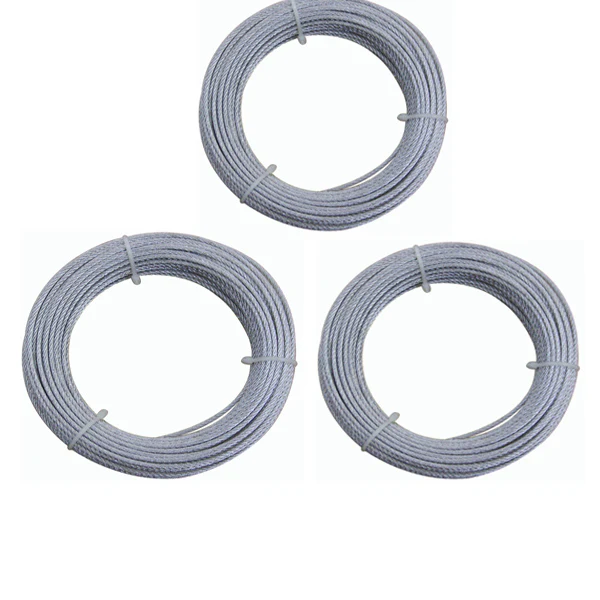 300 Metres Zinc Plated 7x7 steel 4mm Wire Cable Rope - Image 4