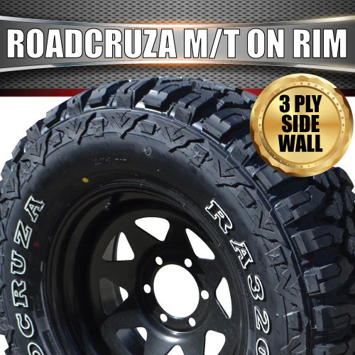 31X10.5R15L/T Roadcruza Mud tyre on 15" black steel rim. 31 10.5 15 - Image 5