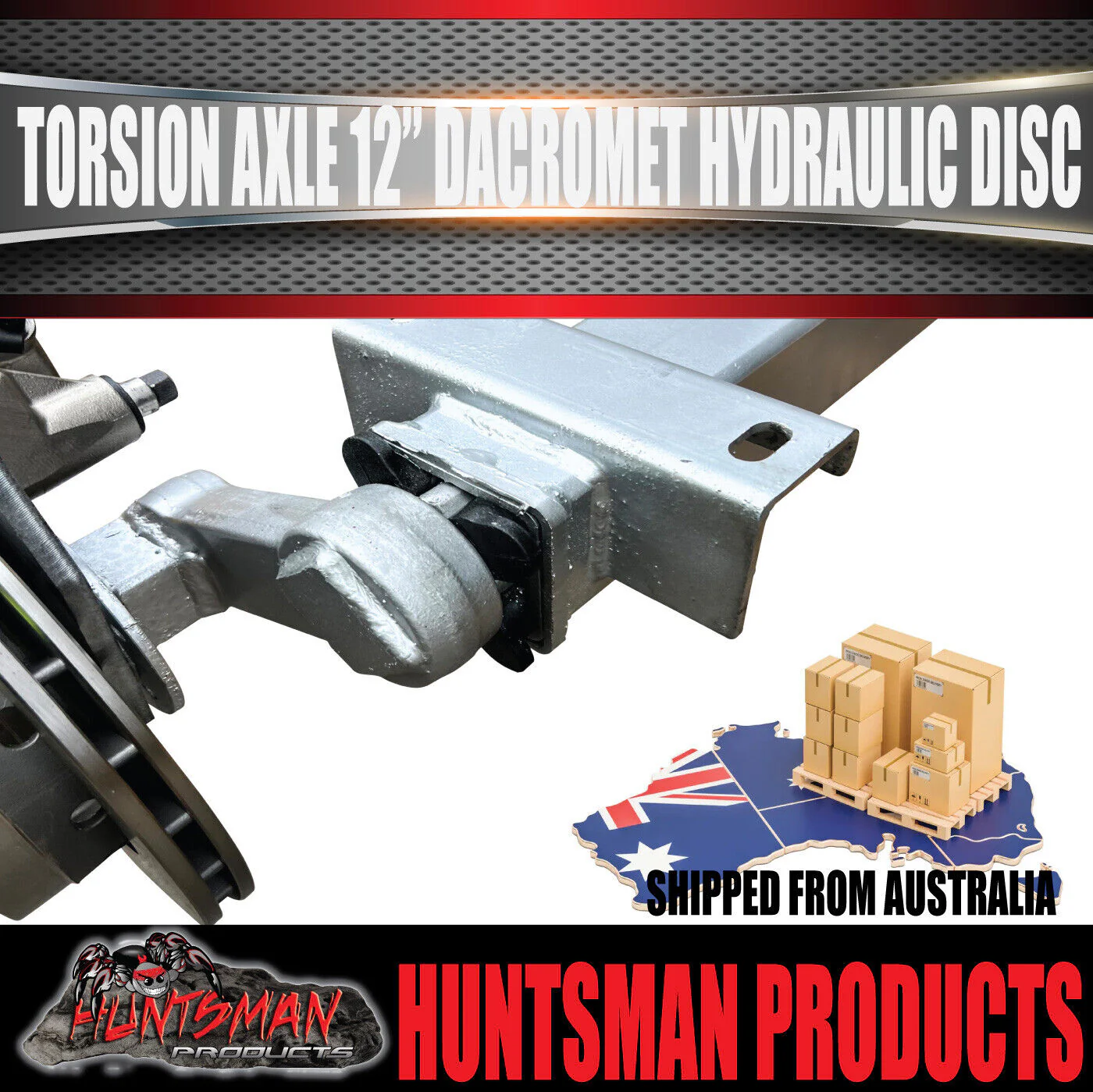 3500Kg Tandem Boat Trailer Torsion Bar Independent Suspension Kit. 12'' Disc Brakes - Image 5
