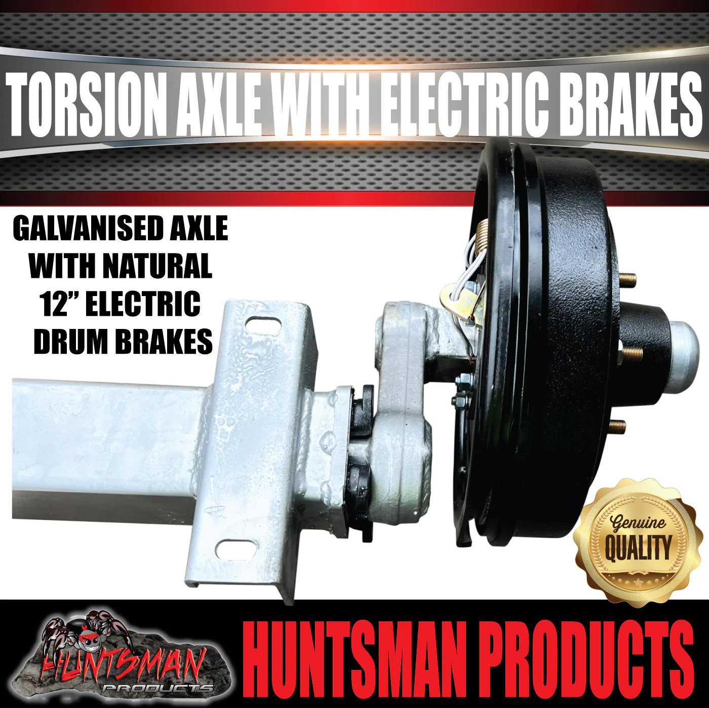 3500Kg Tandem Trailer Caravan Torsion Bar Independent Suspension Kit. 12'' Brakes - Image 7