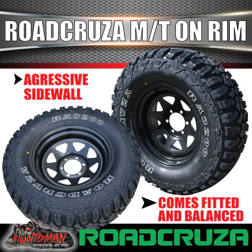 35X12.5R15 L/T Roadcruza Mud tyre on 15" black steel rim. 35 12.5 15 - Image 3