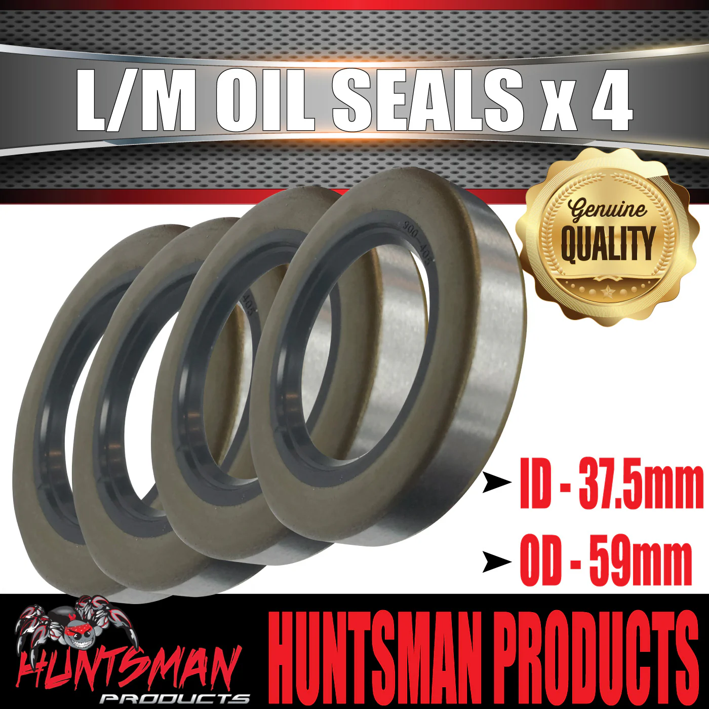 4 x Oil Seal LM (Holden) for Trailer Hub Drum Disc Holden Bearings - Image 3