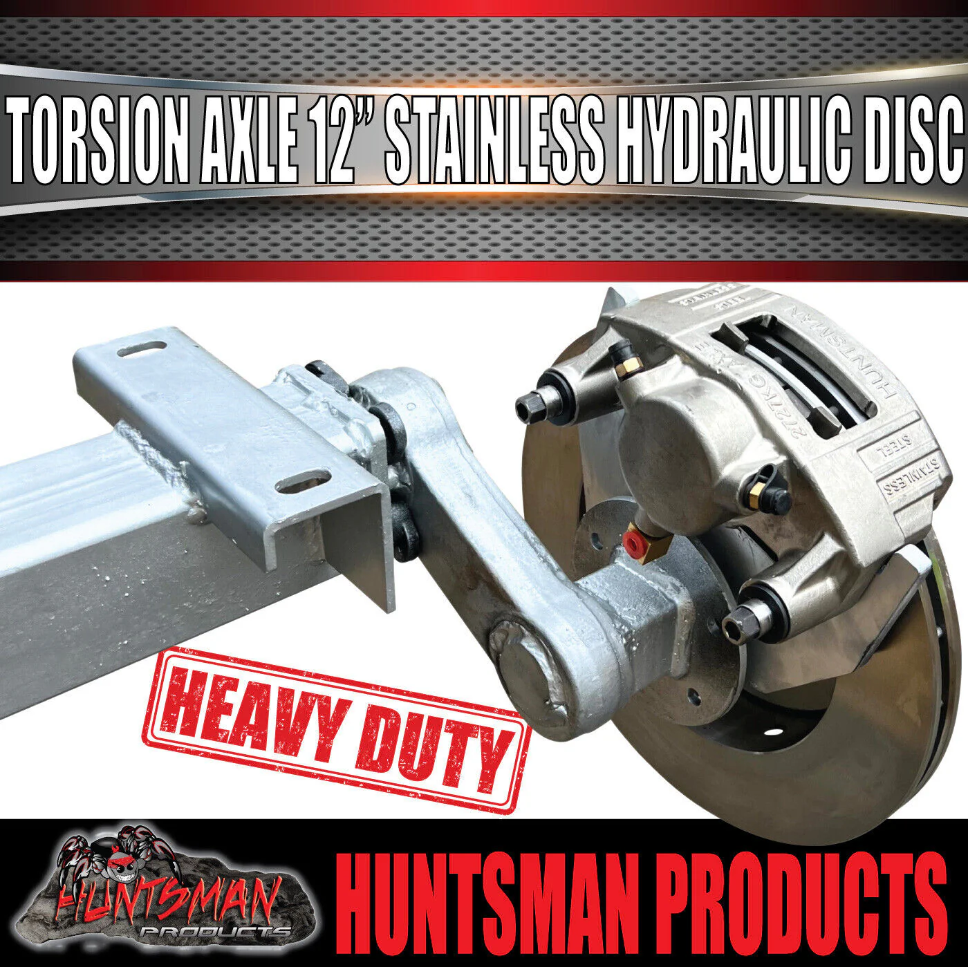4000Kg Tandem Boat Trailer Torsion Bar Independent Suspension Kit. 12'' Stainless Disc Brakes - Image 9