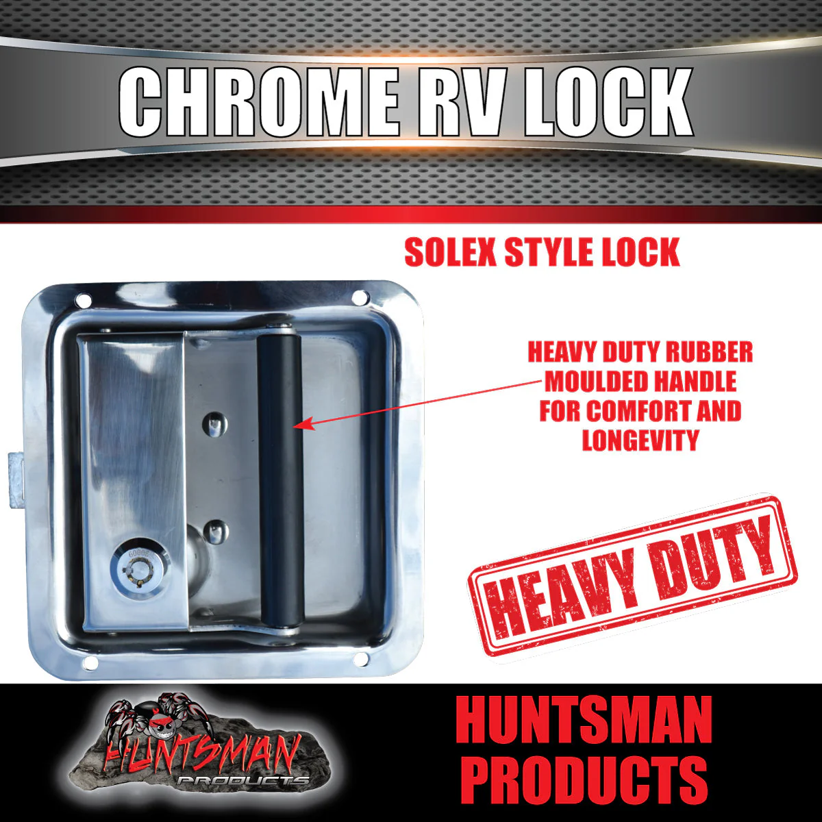 4x Stainless Steel Caravan RV Motorhome Trailer Canopy Lock. Pull Down Up Handle - Image 2