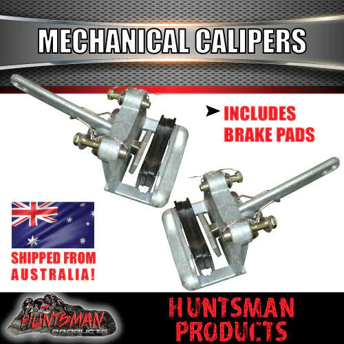 5 STUD GALVANISED 12" MECHANICAL DISC BRAKE FULL KIT SUIT LANDCRUISER STUD PATTERN - Image 3
