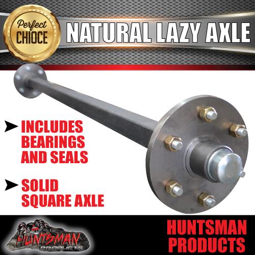 50mm square 1600Kg Lazy 6 Stud Landcruiser Stud Pattern Trailer Caravan Solid Axle - Image 4