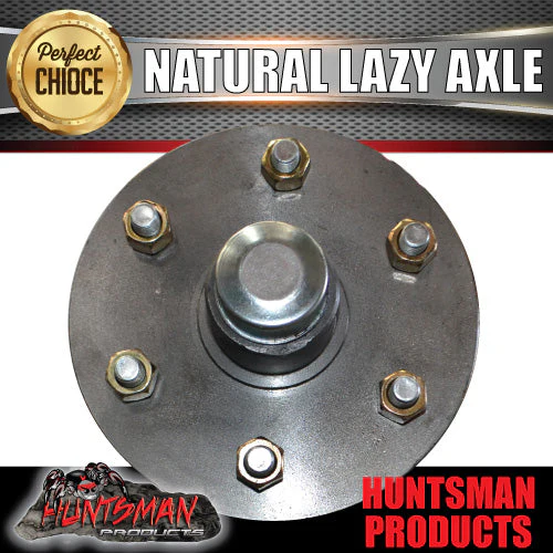 50mm square 2000Kg Lazy 5 or 6 Stud Landcruiser Pattern Trailer Caravan Axle - Image 4