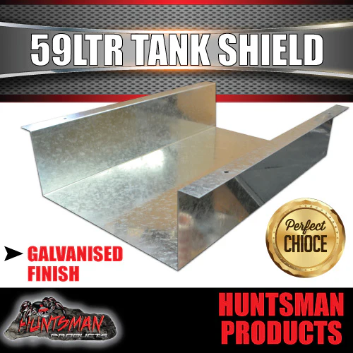 Galvanised Caravan Camper Trailer Boat 59 Litre Underbody Water Tank Shield - Image 3