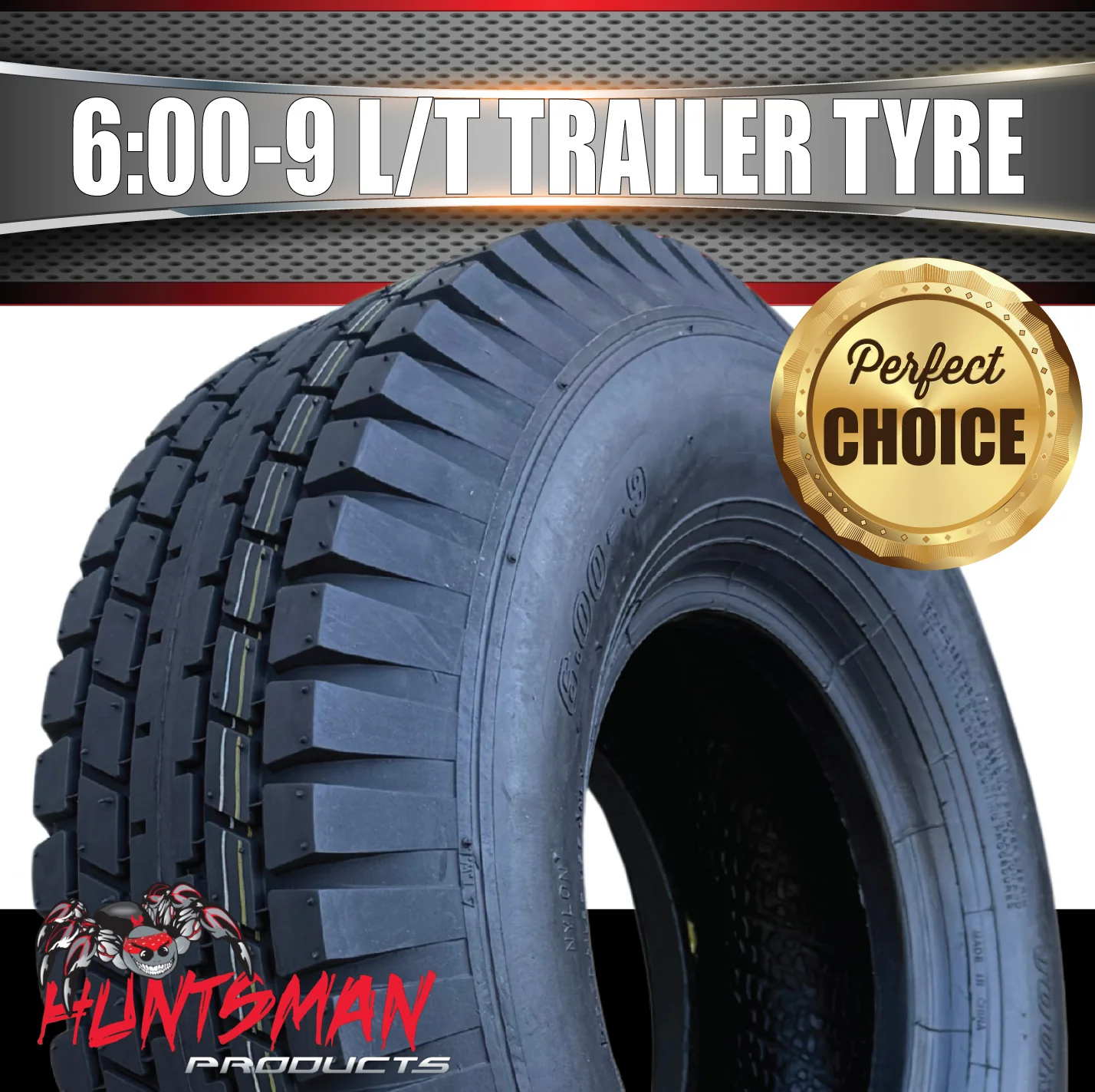 6.00-9 Journey P810 10 Ply Trailer Tyre, Block Rib, 93M 649Kg Load Per Tyre, 4 Ply Sidewalls - Image 3