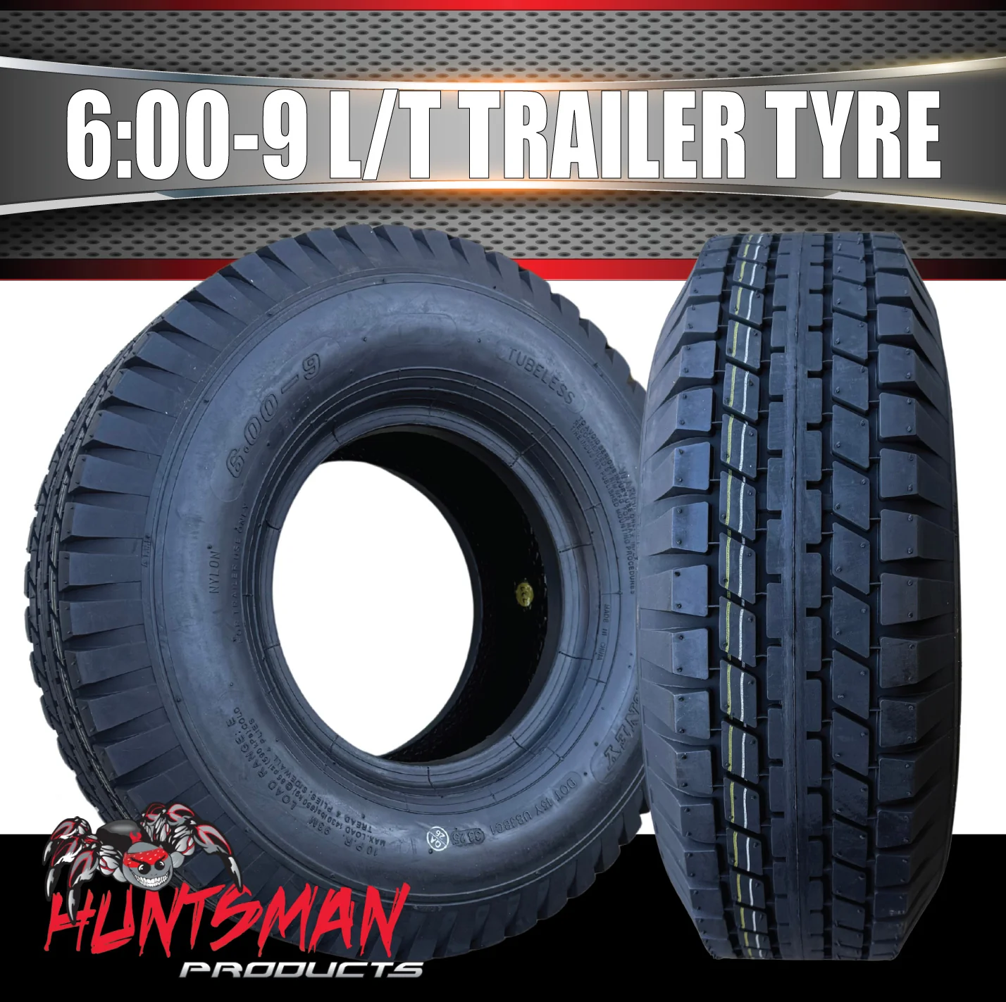 6.00-9 Journey P810 10 Ply Trailer Tyre, Block Rib, 93M 649Kg Load Per Tyre, 4 Ply Sidewalls - Image 6