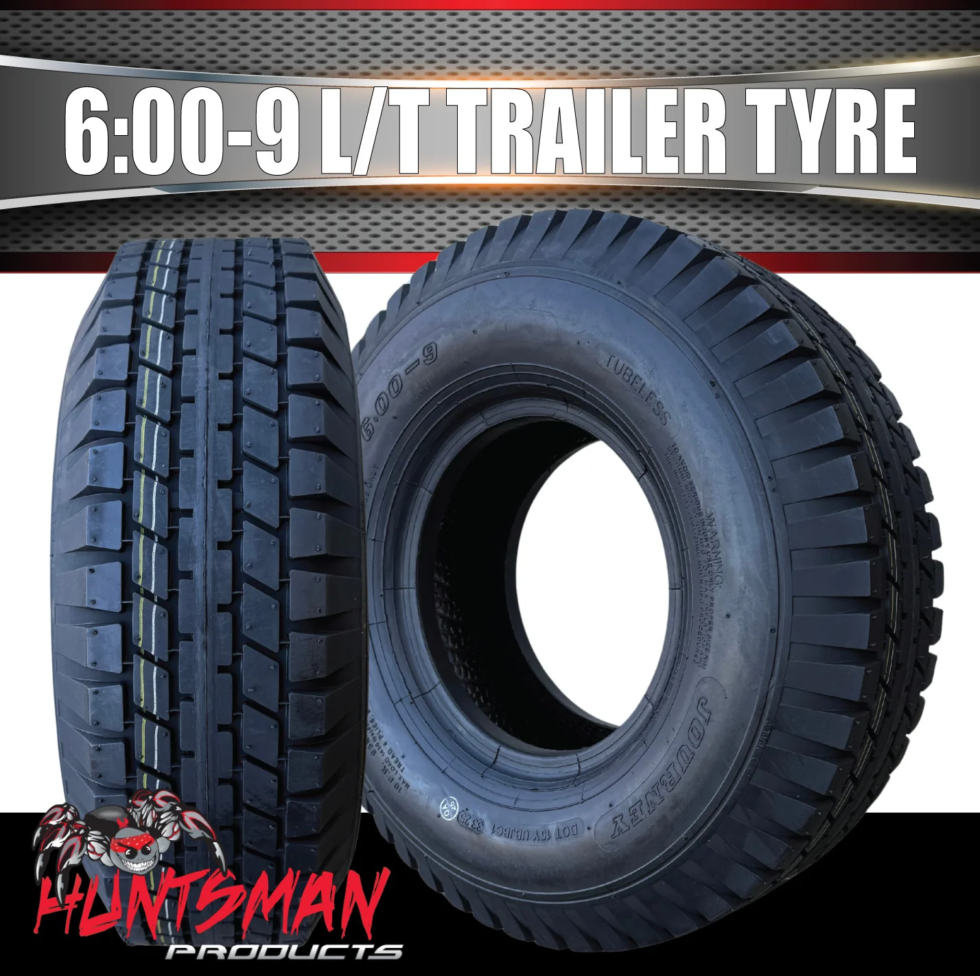 6.00-9 Journey P810 10 Ply Trailer Tyre, Block Rib, 93M 649Kg Load Per Tyre, 4 Ply Sidewalls - Image 7