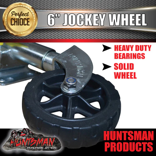 6" Trailer Caravan Swing Up Jockey Wheel.  500Kg Ball Rating - Image 4