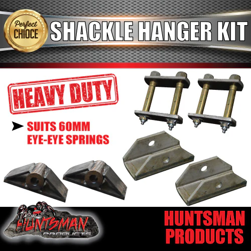 6 Leaf Off Road Camper Caravan Trailer spring Set 1350Kg with Rebound Straps. - Image 3