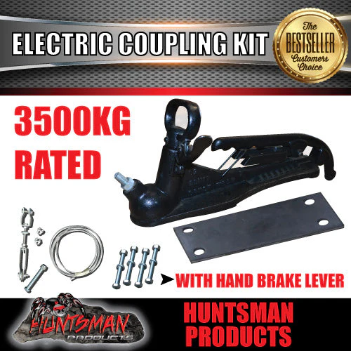 6 Stud 10" Trailer Electric Brake & Coupling Kit & IQ Controller. KOYO Bearings - Image 3